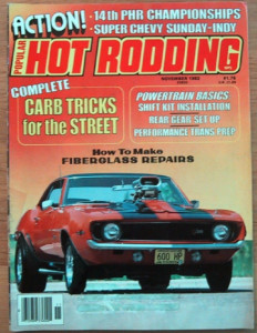 POPULAR HOT RODDING 1982 NOV - HOT AMX, RAT NOVAS, HOT Z28